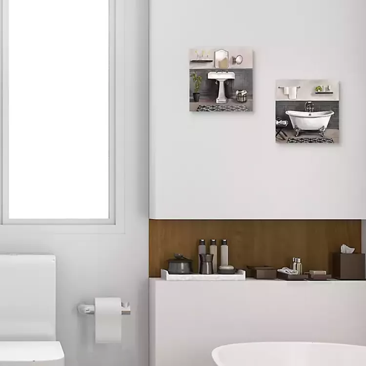 Serene Bath 2-pc. Canvas Art Print Set>Kirklands Home Fashion