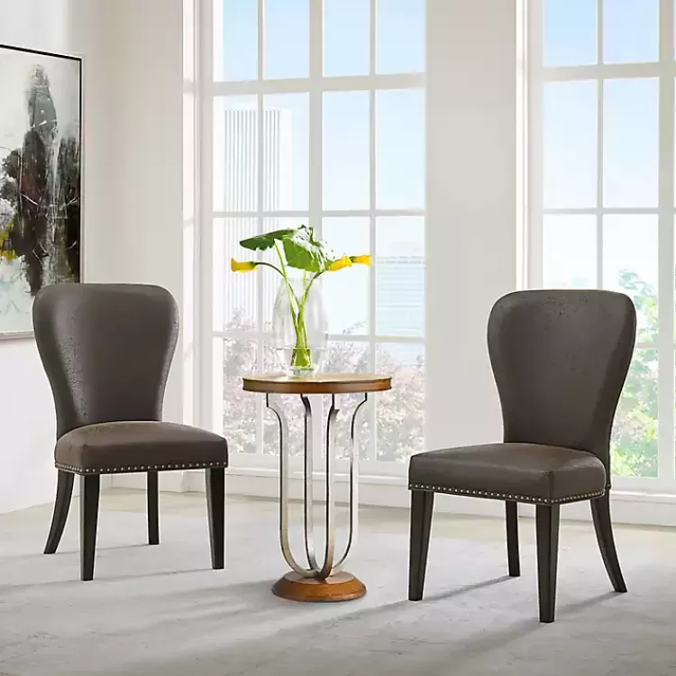 sevana_brown_faux_leather_dining_chairs_set_of__5.webp Sevana Faux Leather Dining Chairs, Set of 2>Kirklands Home Cheap