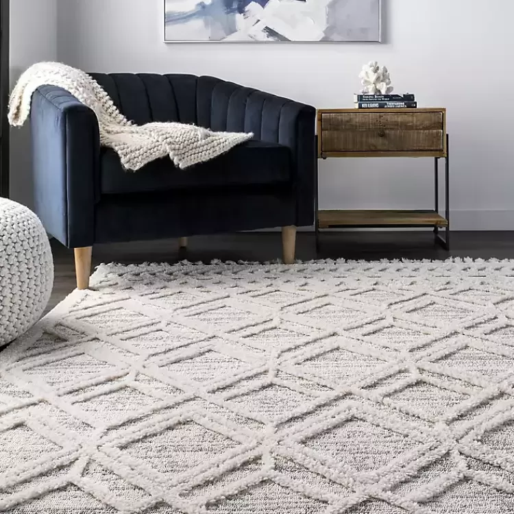 shaggy_lattice_tassel_ansley_area_rug_x_2.webp Shaggy Lattice Tassel Ansley Area Rug, 5x7>Kirklands Home Store