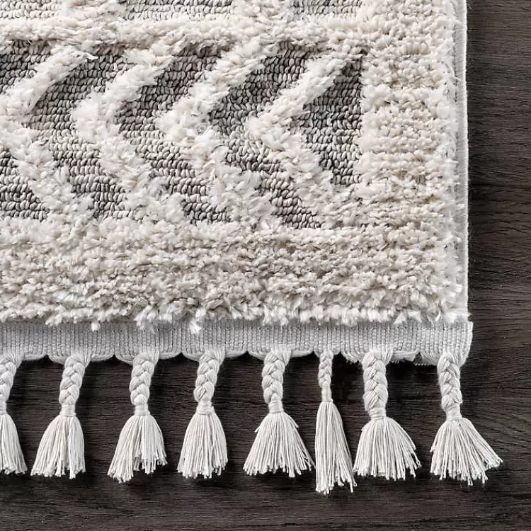shaggy_lattice_tassel_ansley_area_rug_x_6.webp Shaggy Lattice Tassel Ansley Area Rug, 5x7>Kirklands Home Store