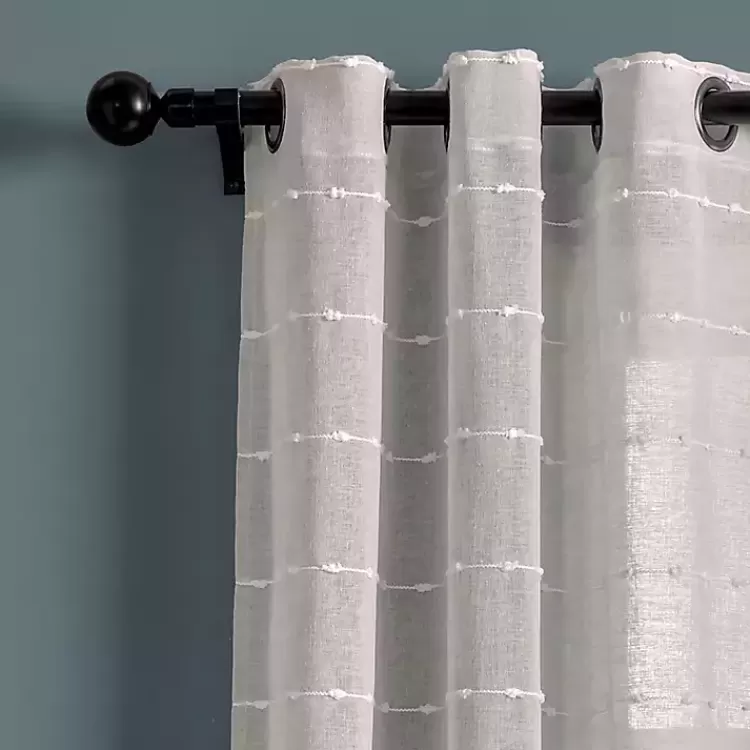 Sheer Textured Curtain Panel Set, 84 in.>Kirklands Home Store