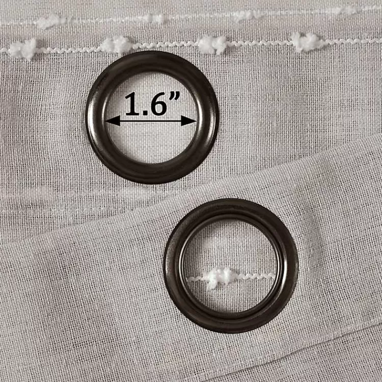 sheer_gray_textured_curtain_panel_set__in_5.webp Sheer Textured Curtain Panel Set, 84 in.>Kirklands Home Store