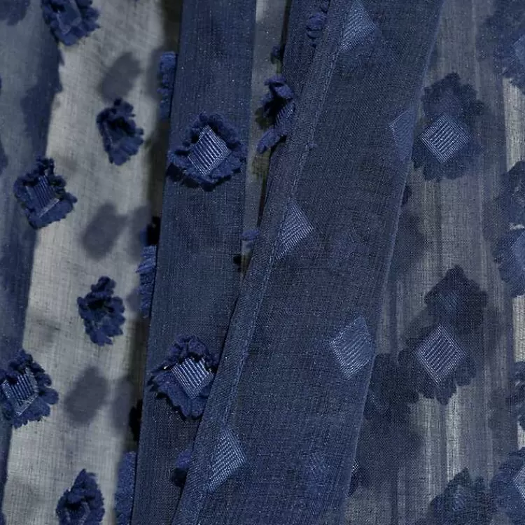 sheer_navy_dotted_curtain_panel_set__in_6.webp Sheer Navy Dotted Curtain Panel Set, 84 in.>Kirklands Home Discount