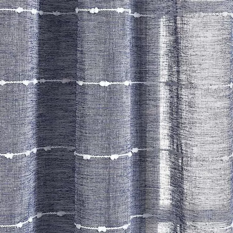 sheer_navy_striped_curtain_panel_set__in_3.webp Sheer Navy Striped Curtain Panel Set, 95 in.>Kirklands Home Cheap