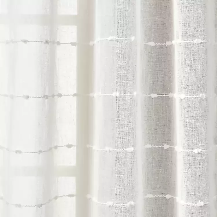 sheer_white_textured_curtain_panel_set__in_2.webp Sheer Textured Curtain Panel Set, 84 in>Kirklands Home Cheap