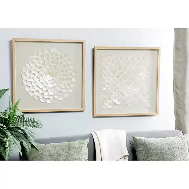 Shell Design Shadow Box 2-pc. Wall Art>Kirklands Home Outlet