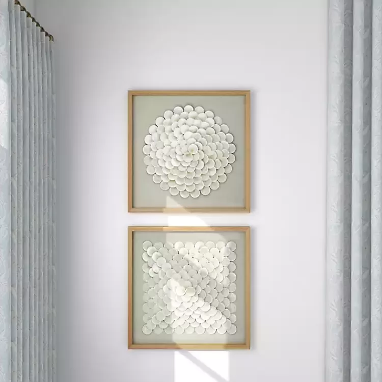 shell_design_shadow_box_pc_wall_art_9.webp Shell Design Shadow Box 2-pc. Wall Art>Kirklands Home Outlet