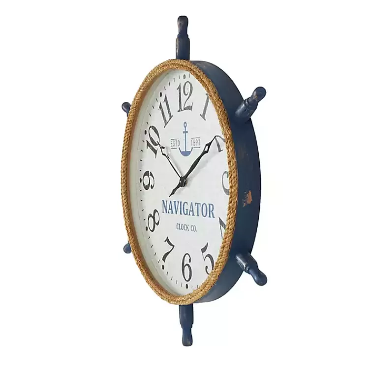 ship_wheel_wood_and_rope_wall_clock_2.webp Ship Wheel Wood and Rope Wall Clock>Kirklands Home Cheap