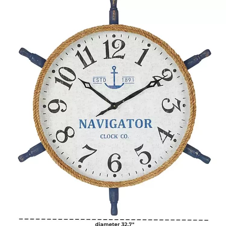 ship_wheel_wood_and_rope_wall_clock_7.webp Ship Wheel Wood and Rope Wall Clock>Kirklands Home Cheap