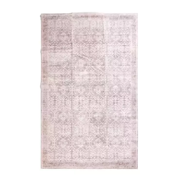 Shiva Red Botanical Washable Area Rug, 5x8>Kirklands Home Outlet