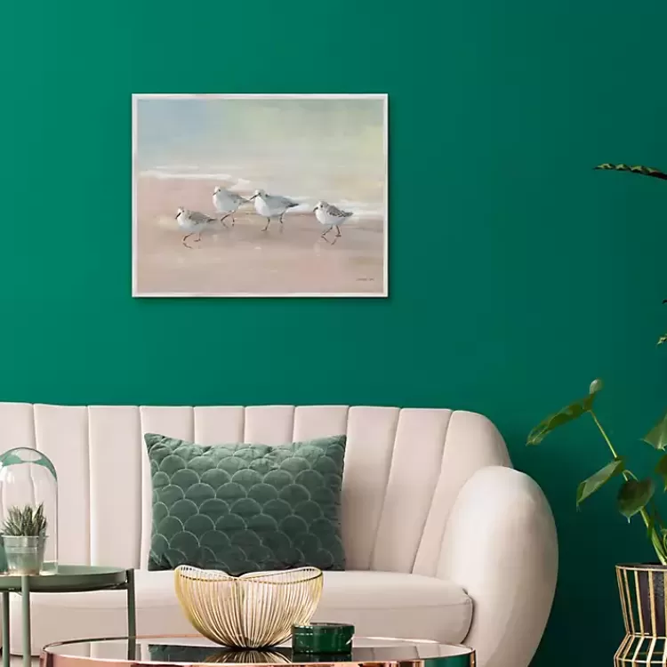 shorebirds_on_the_sand_framed_canvas_art_print_2.webp Shorebirds on the Sand Framed Canvas Art Print>Kirklands Home Online
