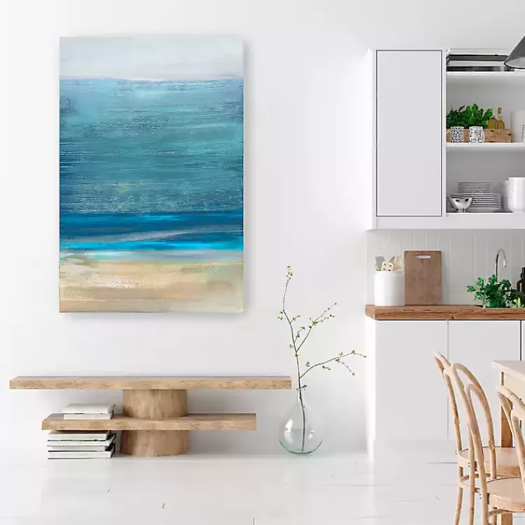 Shoreline Brushstrokes Canvas Art Print, 32x48 in.>Kirklands Home Shop