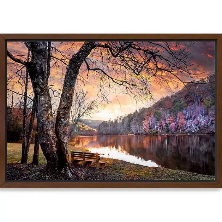 Silence of Sunset Framed Canvas Art Print>Kirklands Home Store