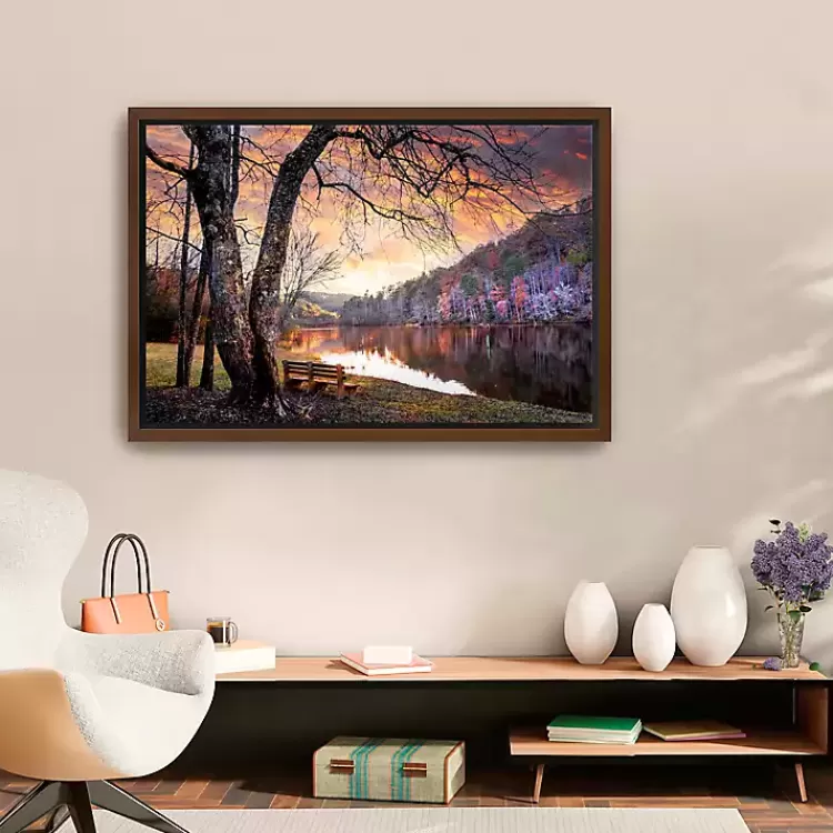 Silence of Sunset Framed Canvas Art Print>Kirklands Home Store