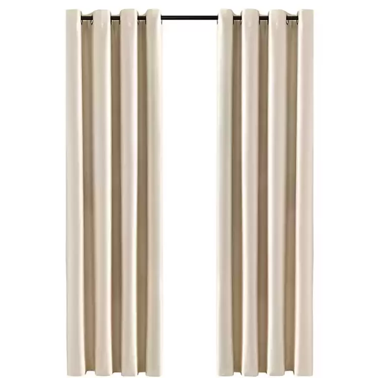 Silky Wheat Blackout Curtain Panel, 95 in.>Kirklands Home Outlet