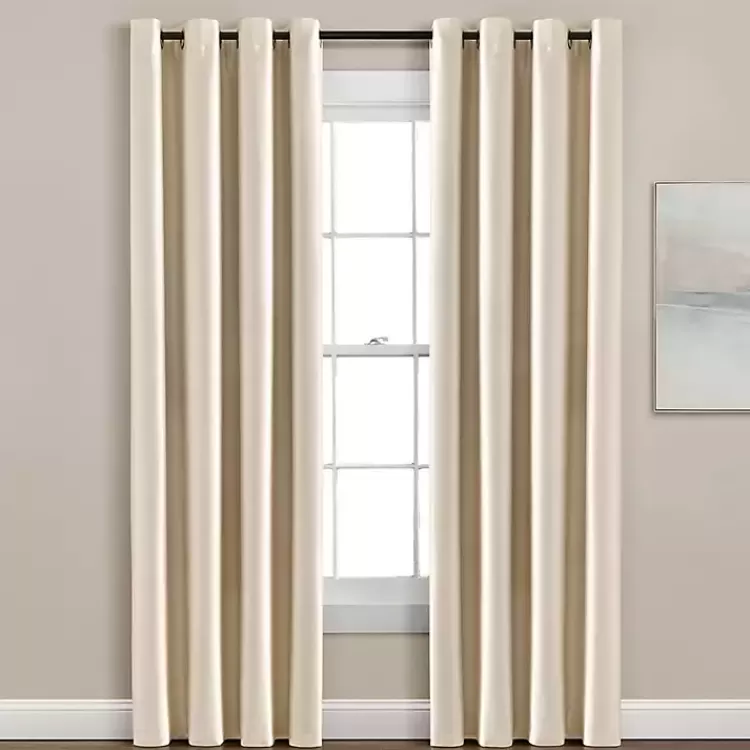 Silky Wheat Blackout Curtain Panel, 95 in.>Kirklands Home Outlet