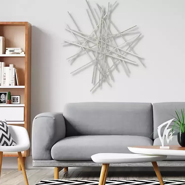 Abstract Metal Bar Wall Plaque>Kirklands Home Flash Sale