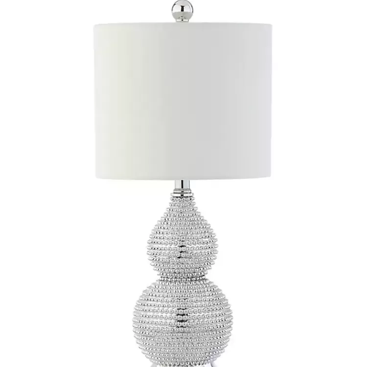 Silver and Chrome Textured Table Lamp>Kirklands Home Store
