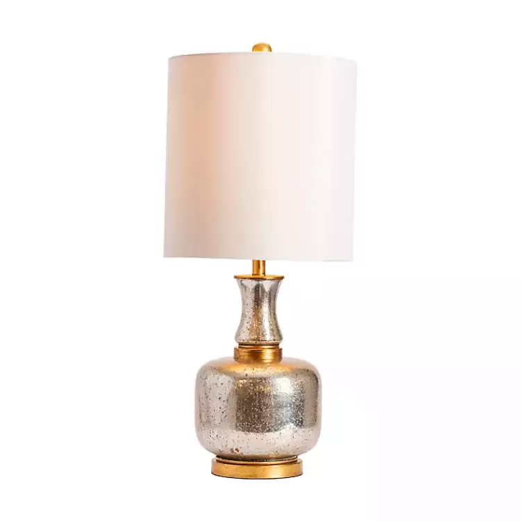 Silver and Gold Mercury Glass Table Lamp>Kirklands Home Cheap