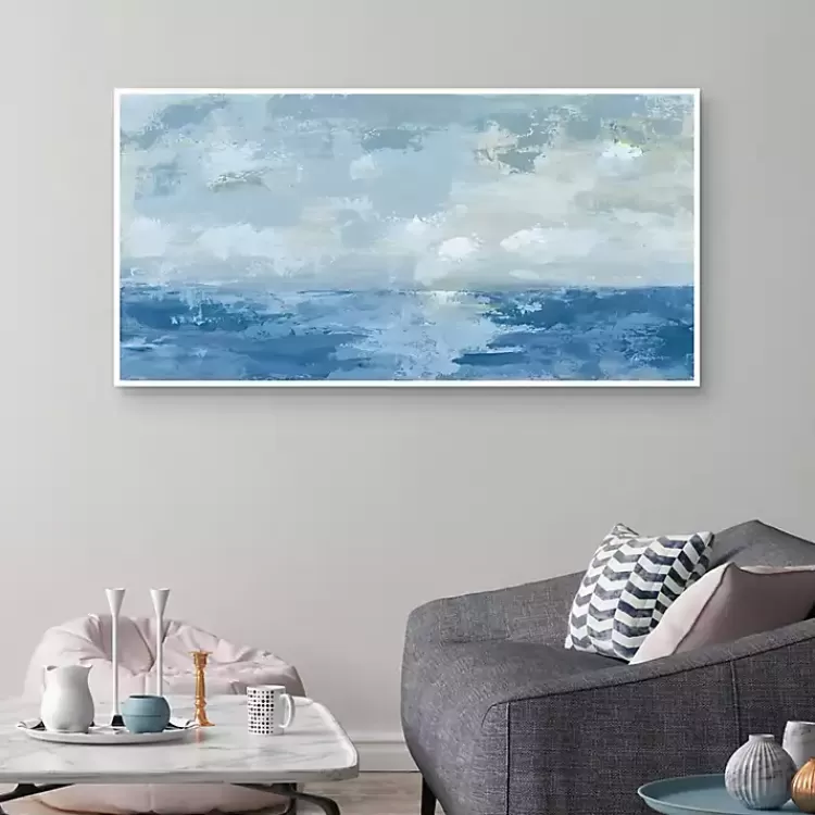 silver_blue_sea_framed_canvas_art_print_2.webp Silver Sea Framed Canvas Art Print>Kirklands Home Outlet
