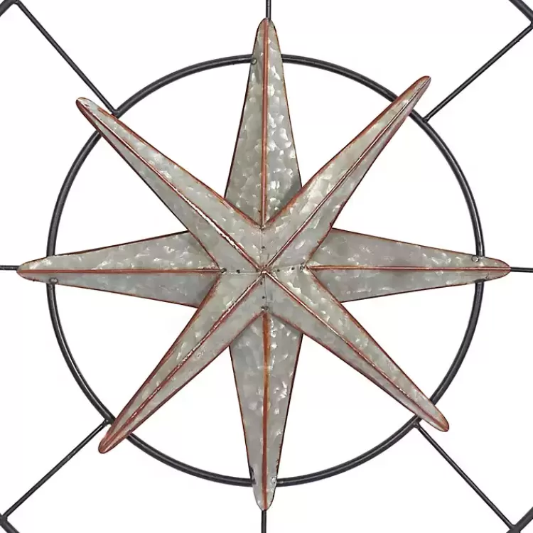 silver_compass_rose_outdoor_plaque_2.webp Compass Rose Outdoor Plaque>Kirklands Home Hot