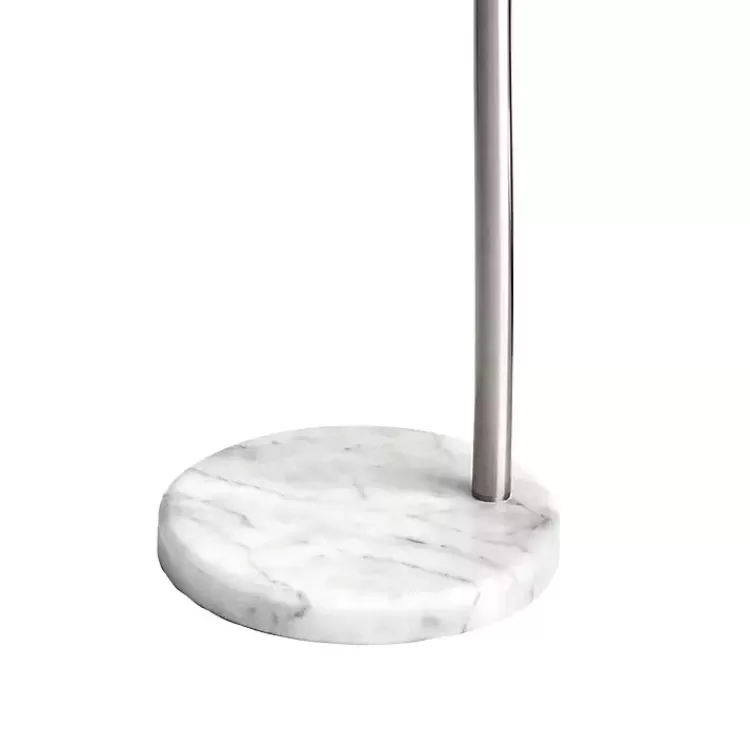 silver_curved_floor_lamp_with_marble_base_4.webp Curved Floor Lamp with Marble Base>Kirklands Home Sale