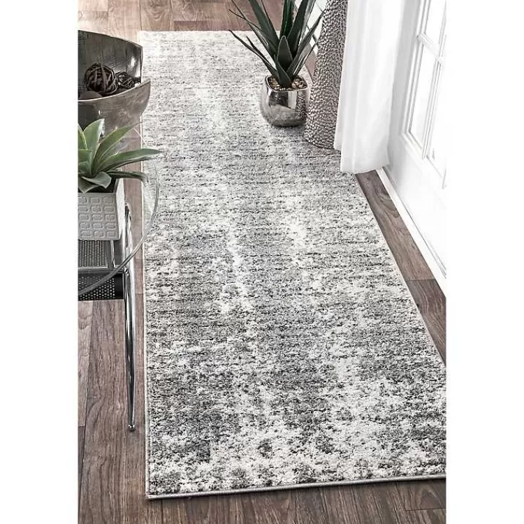 Silver Deena Abstract Runner>Kirklands Home Shop