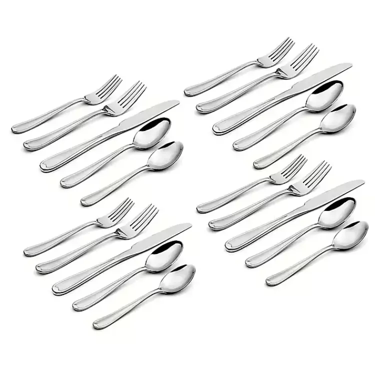 Silver Dylan 20-pc. Everyday Flatware Set>Kirklands Home New