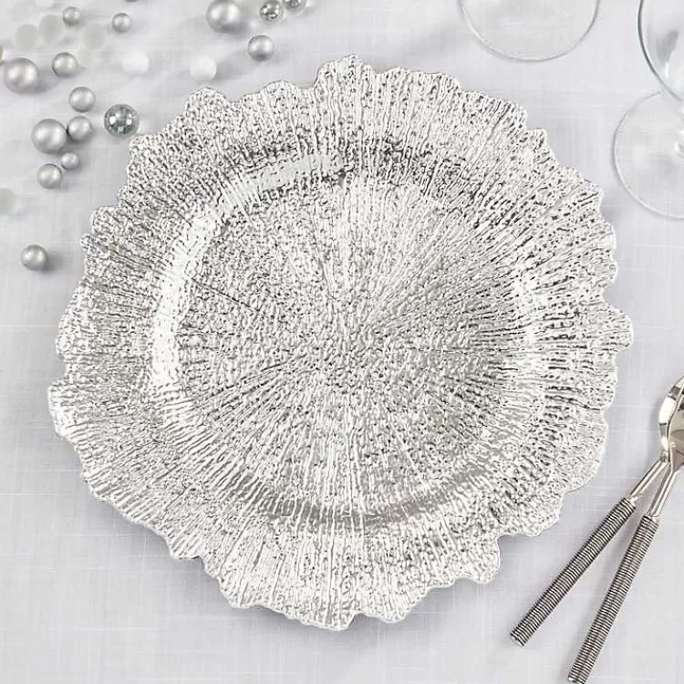 silver_elegance_starburst_chargers_set_of__3.webp Elegance Starburst Chargers, Set of 4>Kirklands Home Store
