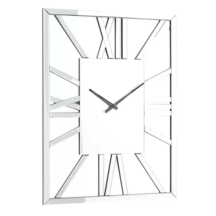 silver_glass_frame_wall_clock_2.webp Silver Glass Frame Wall Clock>Kirklands Home Cheap