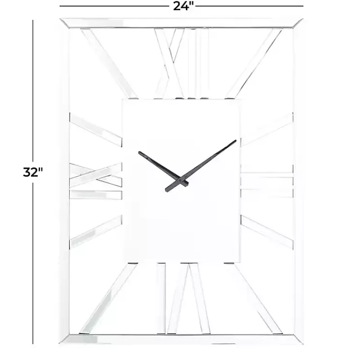 silver_glass_frame_wall_clock_5.webp Silver Glass Frame Wall Clock>Kirklands Home Cheap