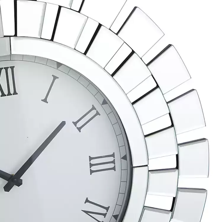 silver_glass_mirror_abstract_wall_clock_2.webp Silver Glass Mirror Abstract Wall Clock>Kirklands Home Shop