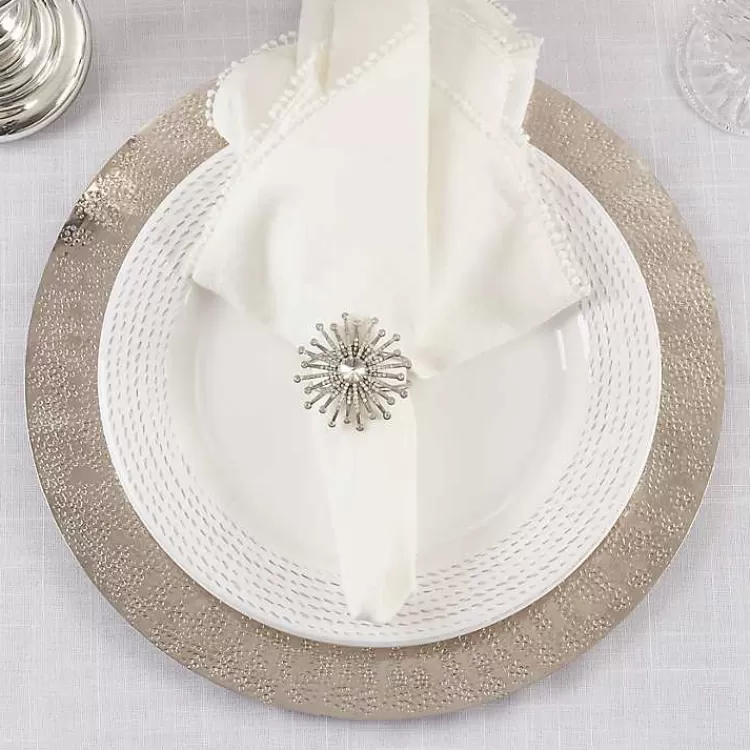 Glitter Starburst 4-pc. Napkin Ring Set>Kirklands Home Best