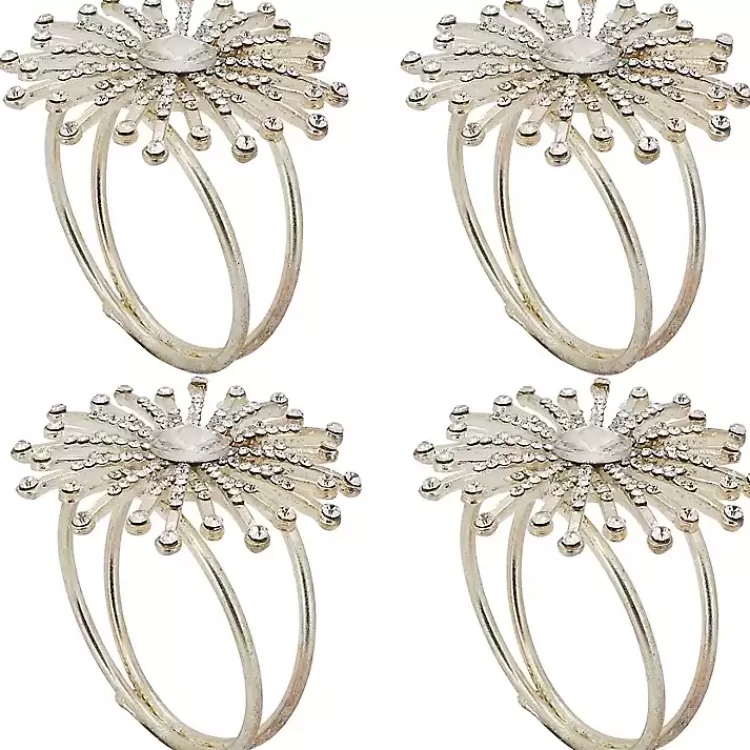 silver_glitter_starburst_pc_napkin_ring_set_2.webp Glitter Starburst 4-pc. Napkin Ring Set>Kirklands Home Best