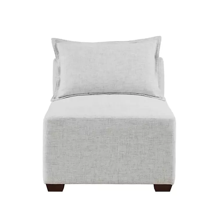 silver_gray_modular_armless_accent_chair_2.webp Silver Modular Armless Accent Chair>Kirklands Home New