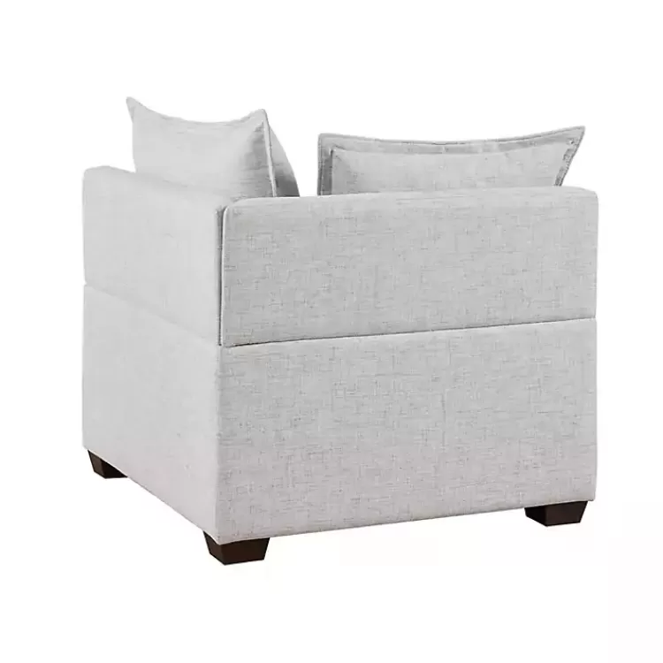 silver_gray_modular_corner_accent_chair_4.webp Silver Modular Corner Accent Chair>Kirklands Home Store