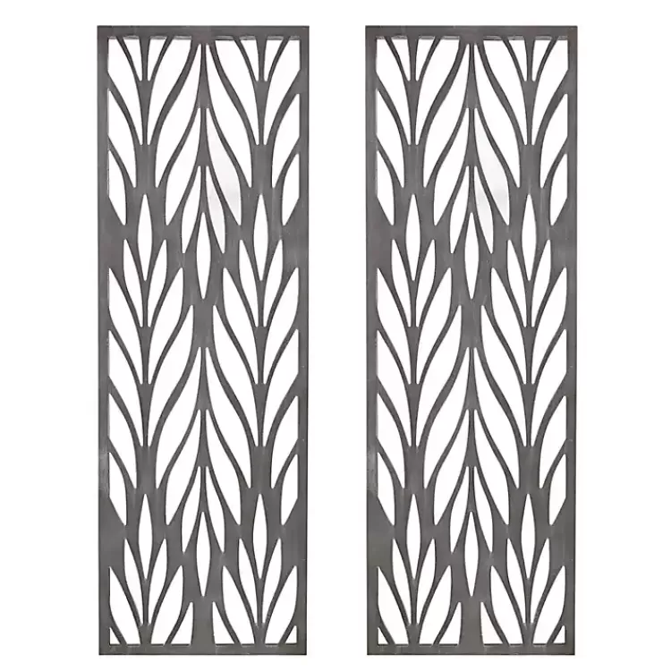 Silver Madison Park Florian Wall Plaques, Set of 2>Kirklands Home Online