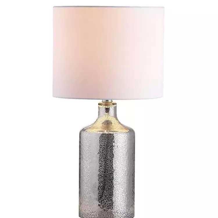 Silver Mercury Glass Cylinder Table Lamp>Kirklands Home Online