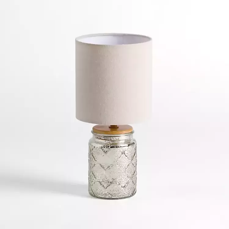 Silver Mercury Glass Mini Table Lamp>Kirklands Home Shop