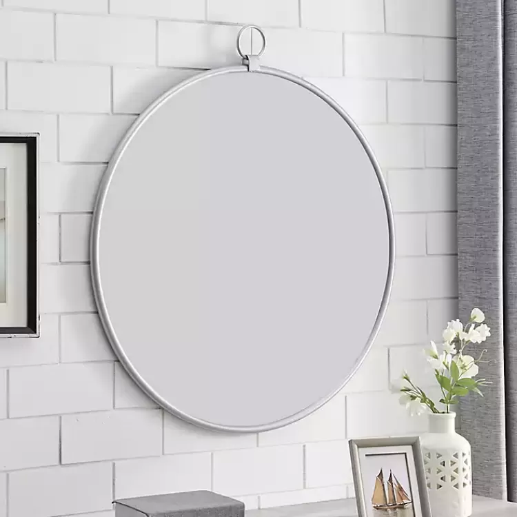 Metal Frame Round Wall Mirror>Kirklands Home Clearance