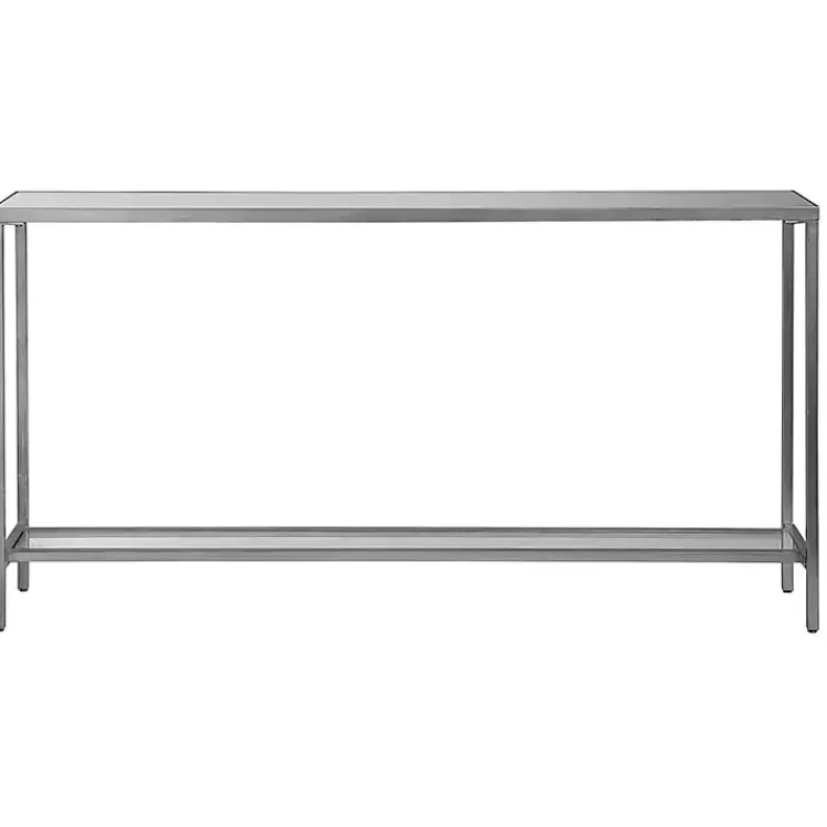 Metal Mirrored Top Slim Console Table>Kirklands Home Fashion