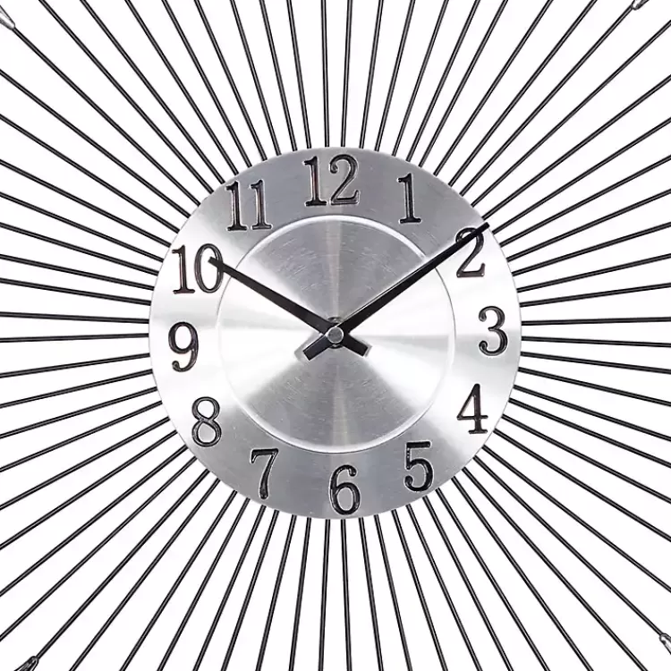 silver_metal_sunburst_droplet_frame_clock_3.webp Silver Metal Sunburst Droplet Frame Clock>Kirklands Home Flash Sale