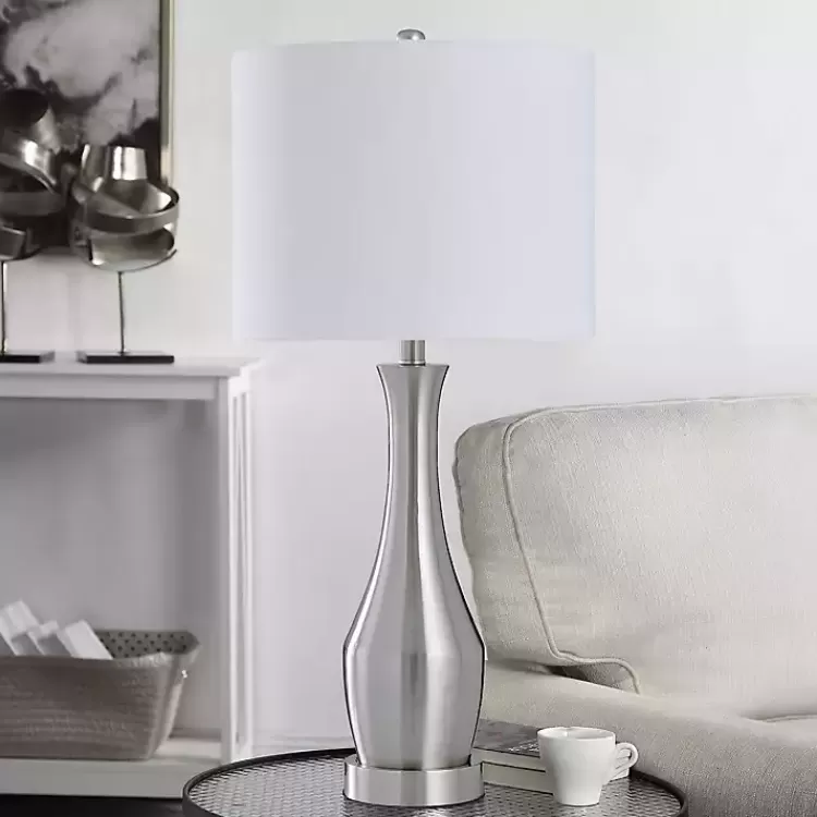silver_metal_taper_table_lamp_2.webp Silver Metal Taper Table Lamp>Kirklands Home Fashion