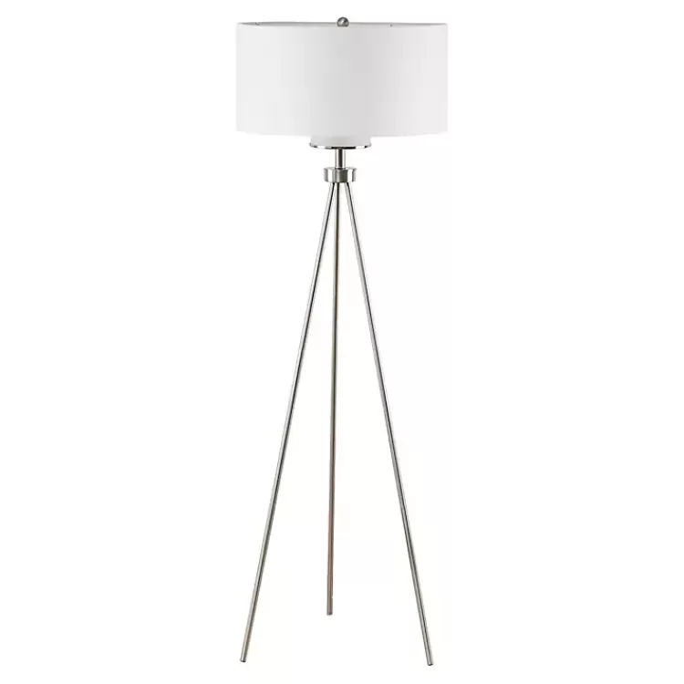 Silver Metal Tripod Floor Lamp>Kirklands Home Cheap