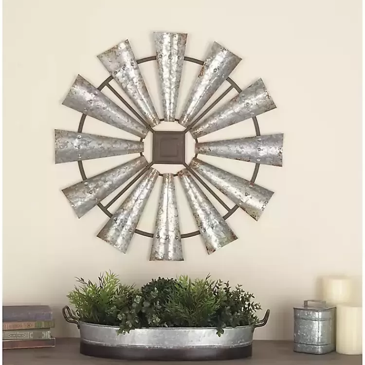 Metal Windmill Wall Plaque>Kirklands Home Best