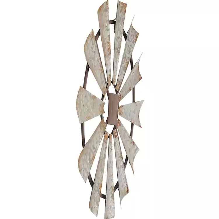 silver_metal_windmill_wall_plaque_6.webp Metal Windmill Wall Plaque>Kirklands Home Best
