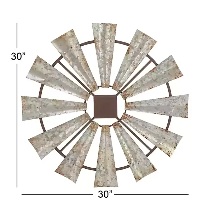 silver_metal_windmill_wall_plaque_8.webp Metal Windmill Wall Plaque>Kirklands Home Best