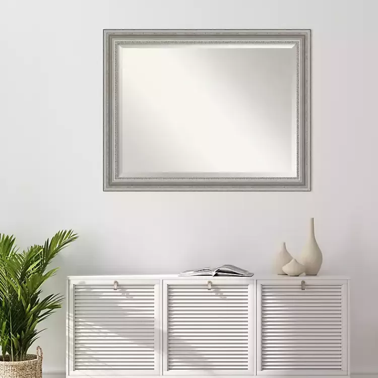 Silver Patina Scallop Framed Mirror, 35x45 in.>Kirklands Home Shop