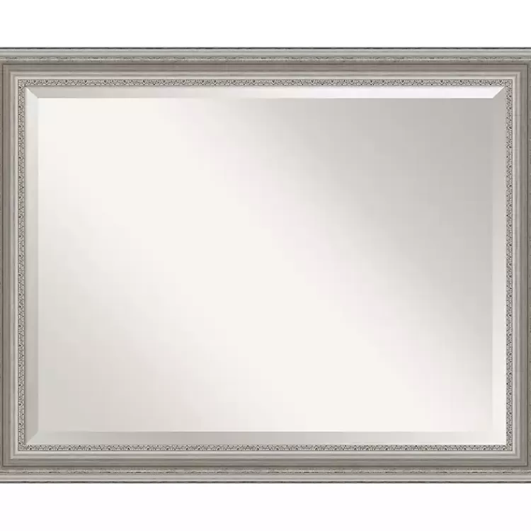 Silver Patina Scallop Framed Mirror, 35x45 in.>Kirklands Home Shop