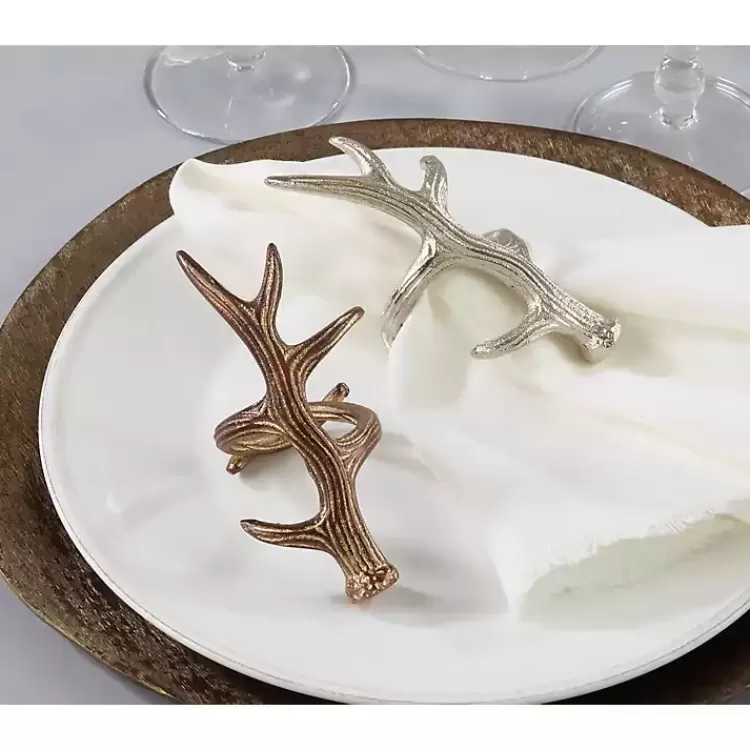 silver_reindeer_antler_napkin_rings_set_of__4.webp Reindeer Antler Napkin Rings, Set of 4>Kirklands Home Online